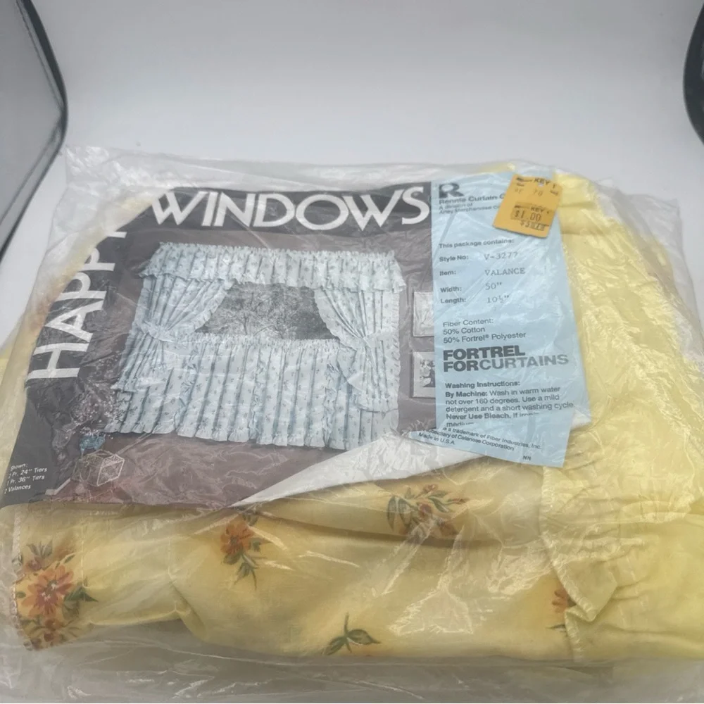 VTG Kmart Happy Window curtains “Abby Rose